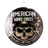 American Armed Force Dome Metal Sign - 15.5"